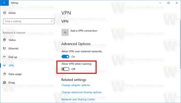 6 Ways To Fix ERR_CONNECTION_RESET Error 7 Allow VPN while roaming