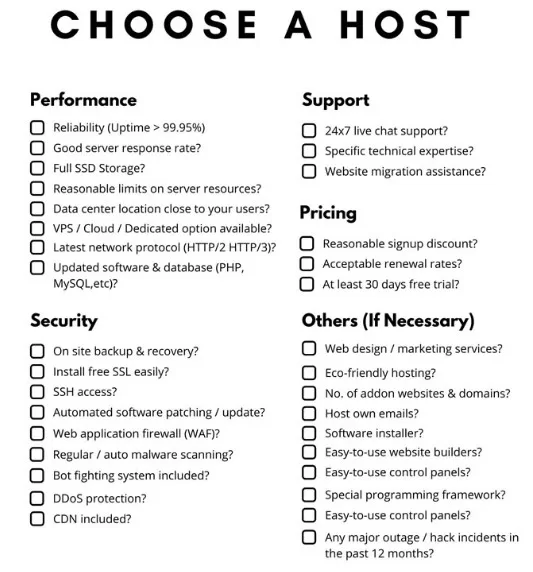 How To Choose The Right Web Hosting Plan For Your Business? 8 Choose A Host