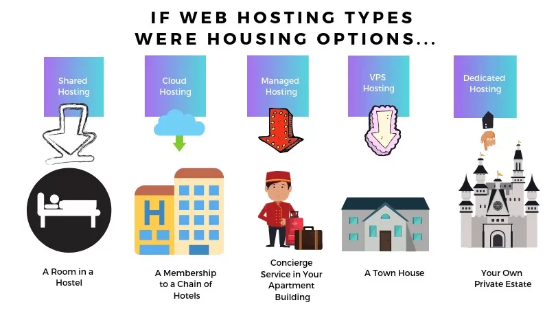 How To Choose The Right Web Hosting Plan For Your Business? 7 types of web hosting were housing options