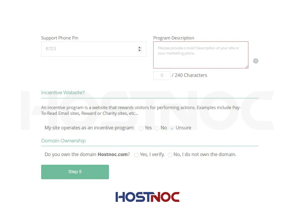 HOSTNOC Launches Its Affiliate Program 12 affiliate Capture 5.1